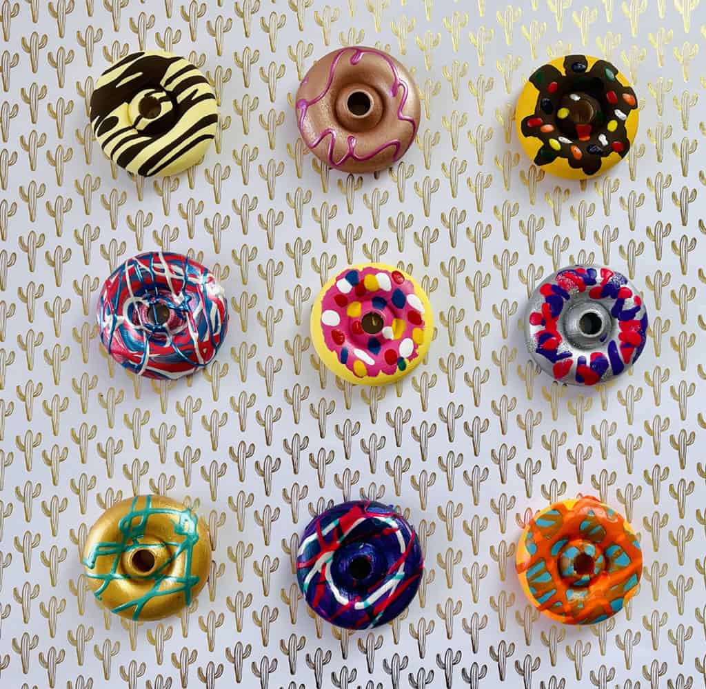 easy painted donuts homemade crafts for kids