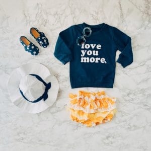 blue and yellow fashion clothes for toddlers