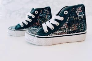 sequined high tops for toddlers in dark gray Processed with VSCO with l4 preset