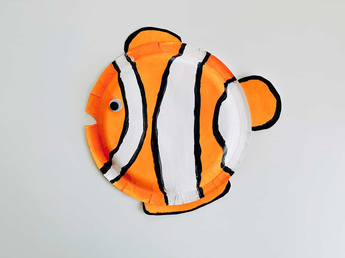 Paper Crafts Easy For Kids - Clownfish - Three Yellow Starfish